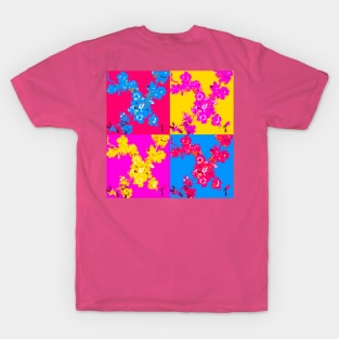 Tile Roses Pattern T-Shirt